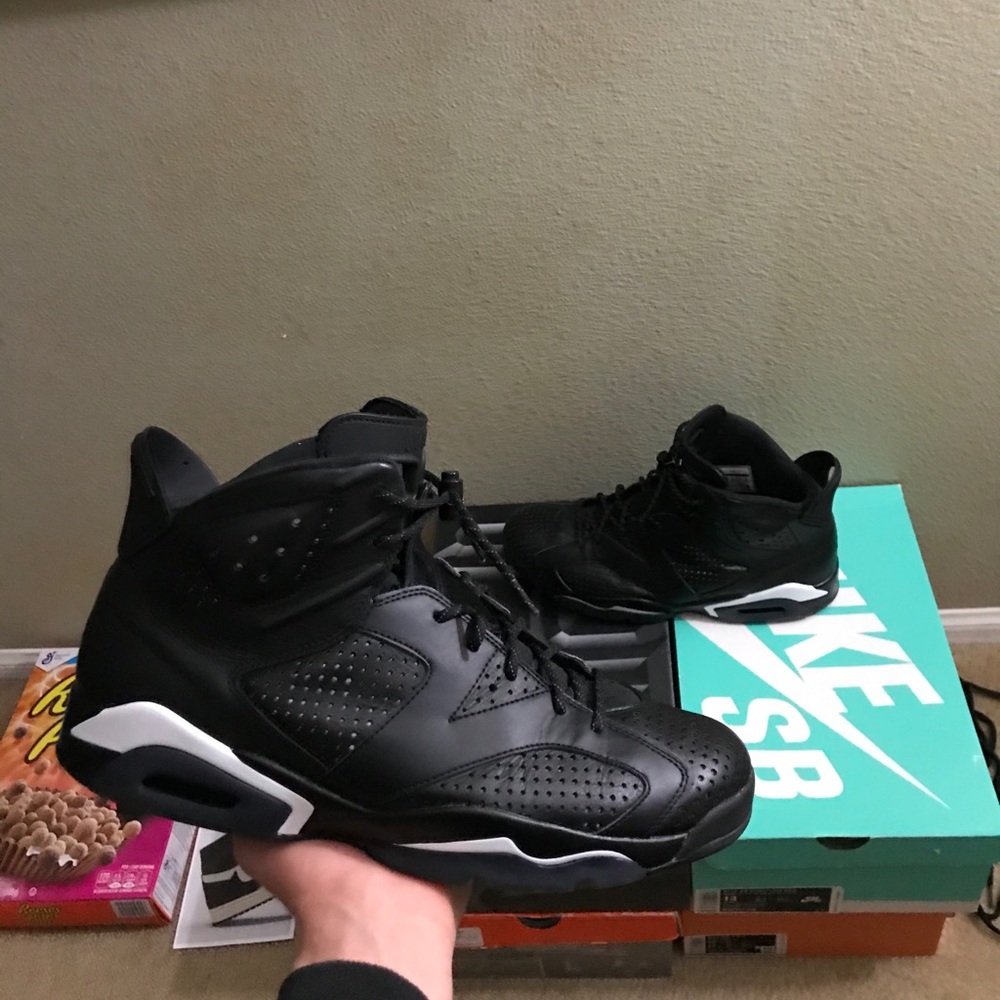 Men’s Retro Air Jordan 6 Black Cat size 13